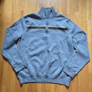 Banana Republic Mens XL Sweater 100% Wool 1/4 Zip Y2K VTG Grunge Boy Meets World